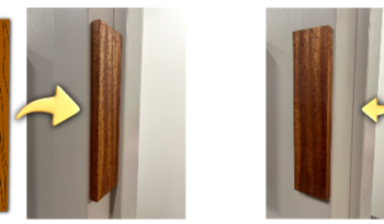 Door stop close-up