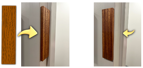Door stop close-up