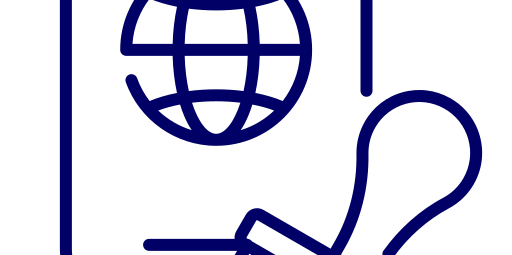 Passport Icon with Stamp