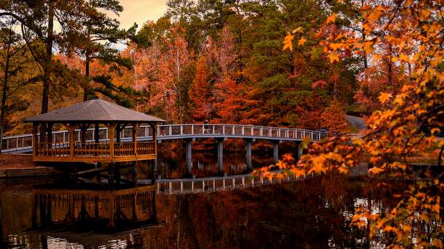 UR lake and gazebo fall