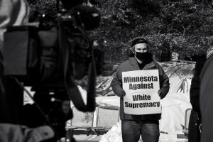 protestor in Minnosota