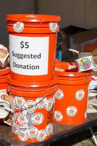 Between 1,200 and 1,500 volunteers helped to raise about $75,000 at this year’s festival.  (Richmond Folk Festival Facebook Page)