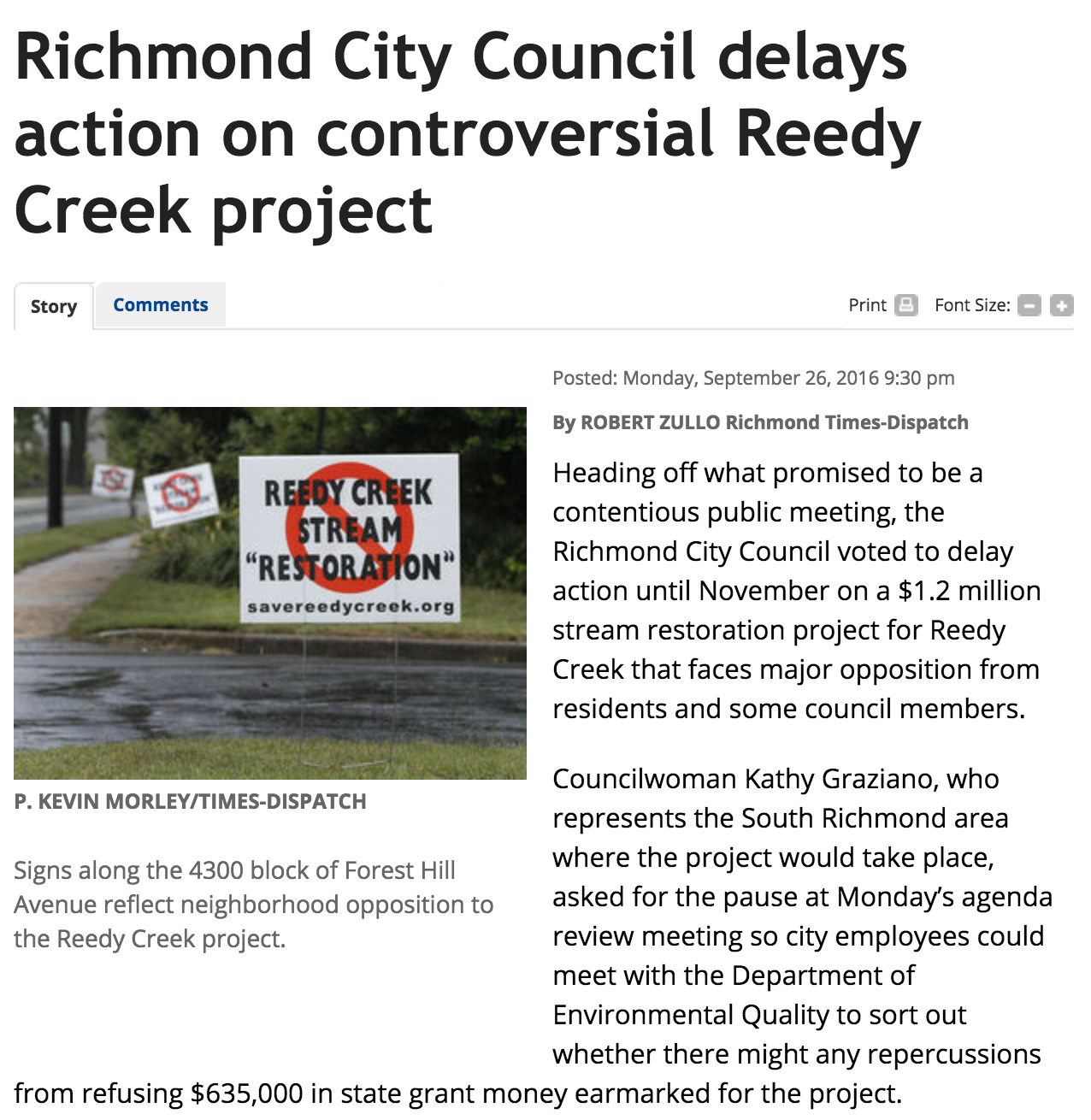 Recent News Article