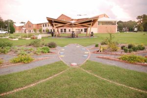 The butterfly classroom and butterfly garden at Linwood Holton ES