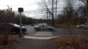 The trail allows uses to safely cross major roads, increasing connectivity between residential areas and commercial areas.