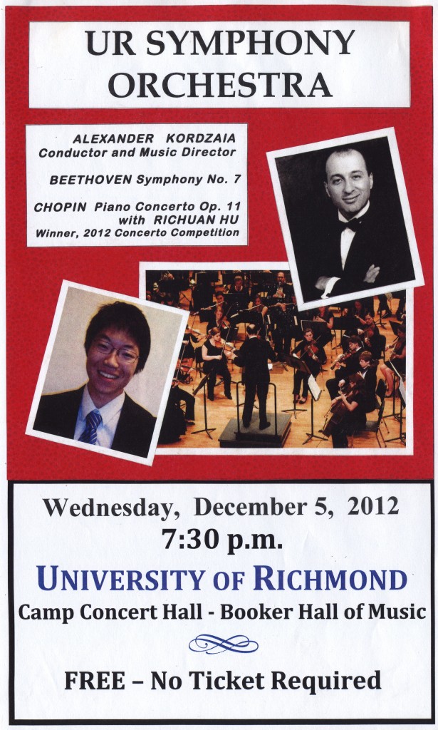 UR orchestra and Richuan Hu