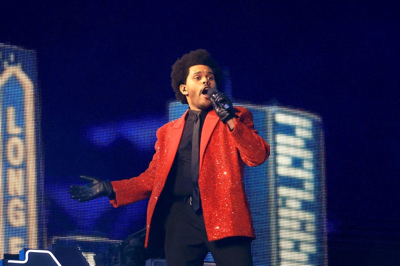 The Weeknd  - Superbowl LV performance still
