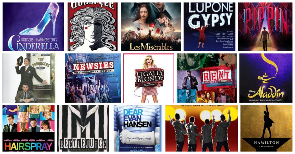 Assorted Broadway Musical Posters