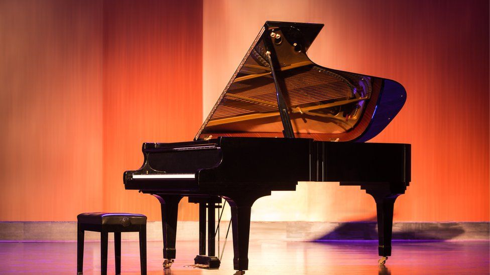 Baby grand piano