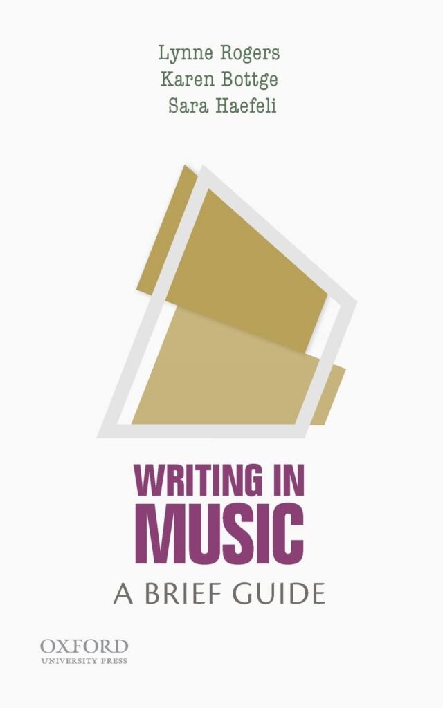 Writing in Music: A Brief Guide book cover