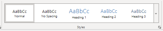 Word Headings